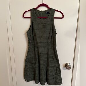 Old Navy Army Green Eyelit Dress